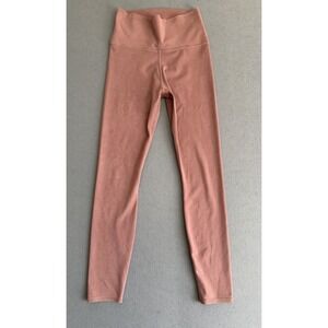 Vouri Women XS/S Washed Studio Legging Marsala Pink Soft Full Length Comfort